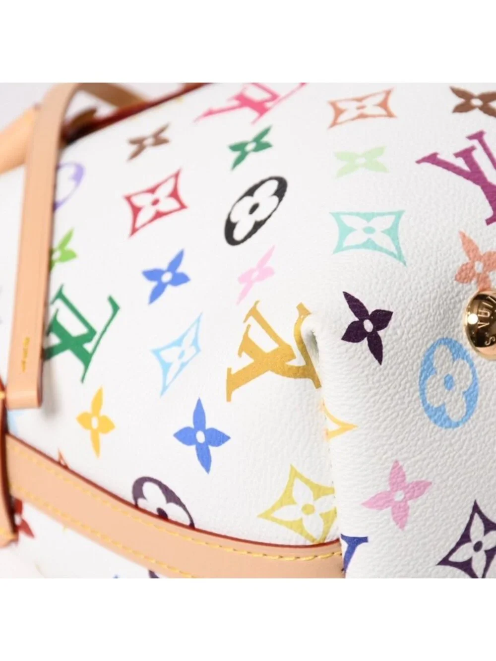 Louis Vuitton LV TM Carryall PM Shoulder Bag Monogram Multicolor Takashi